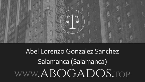 abogado Abel Lorenzo Gonzalez Sanchez en Salamanca