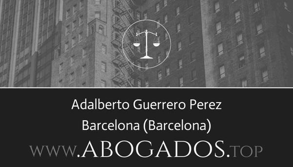 abogado Adalberto Guerrero Perez en Barcelona