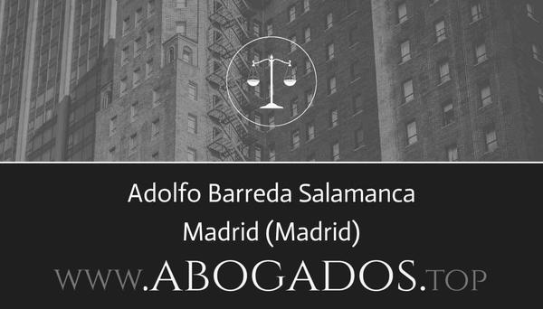 abogado Adolfo Barreda Salamanca en Madrid