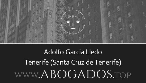 abogado Adolfo Garcia Lledo en Santa Cruz de Tenerife