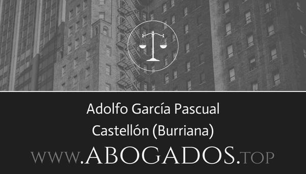 abogado Adolfo García Pascual en Burriana