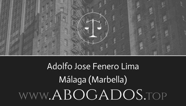 abogado Adolfo Jose Fenero Lima en Marbella