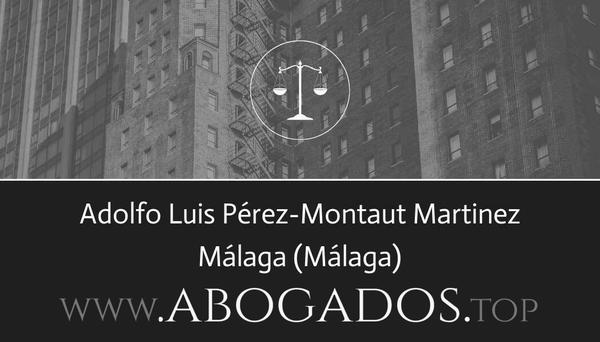 abogado Adolfo Luis Pérez-Montaut Martinez en Málaga