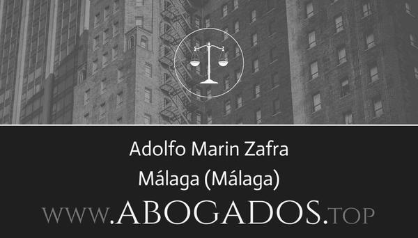 abogado Adolfo Marin Zafra en Málaga