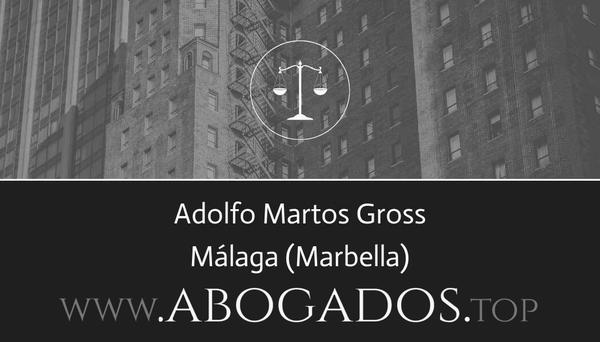 abogado Adolfo Martos Gross en Marbella