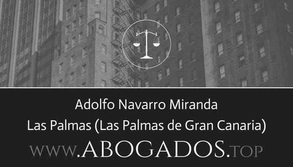 abogado Adolfo Navarro Miranda en Las Palmas de Gran Canaria