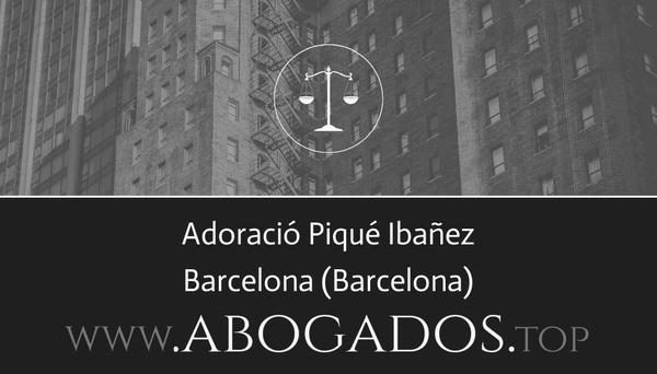 abogado Adoració Piqué Ibañez en Barcelona