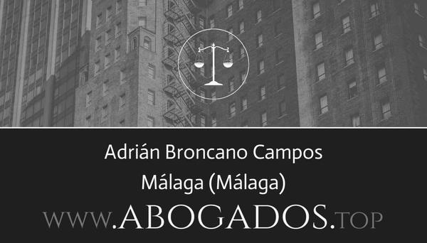 abogado Adrián Broncano Campos en Málaga