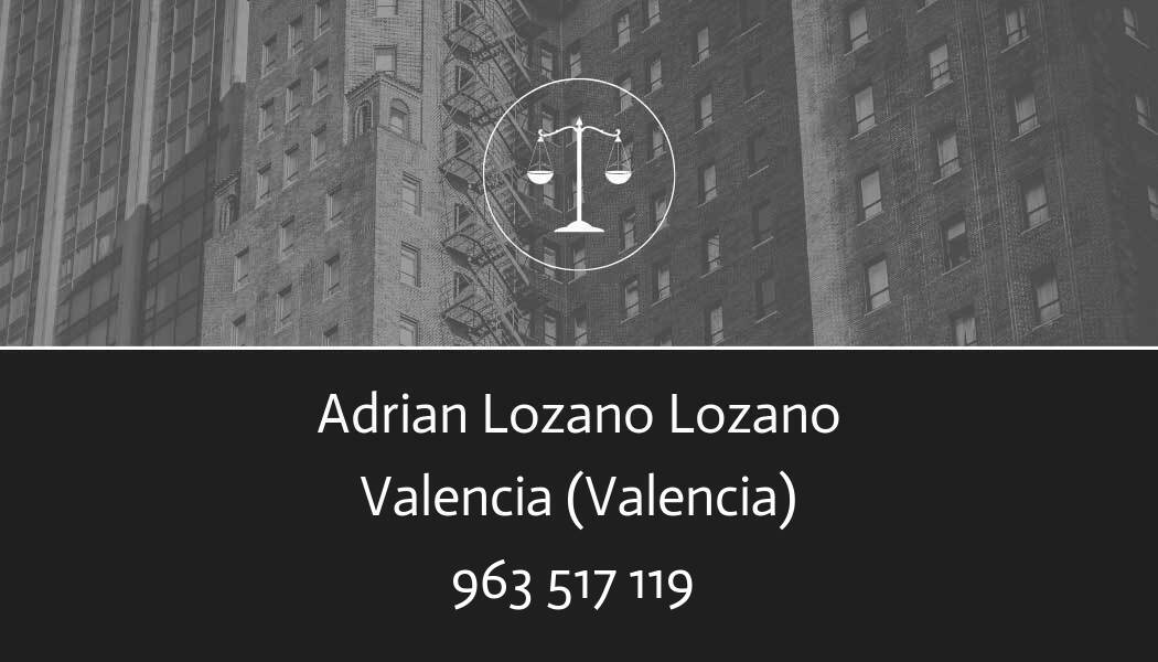 abogado Adrian Lozano Lozano en Valencia