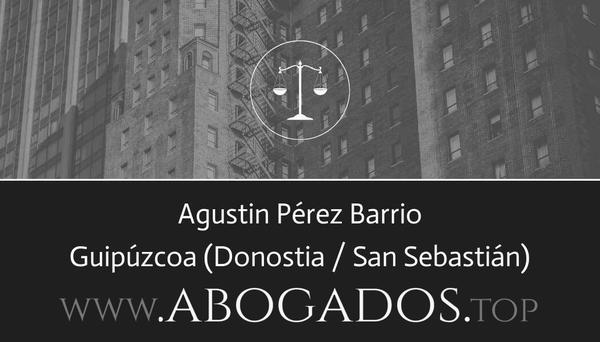 abogado Agustin Pérez Barrio en Donostia / San Sebastián