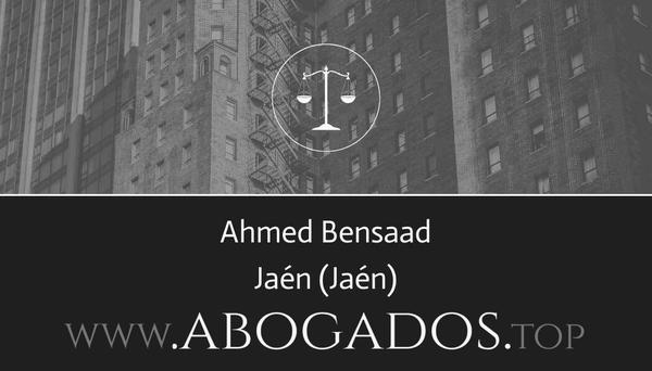 abogado Ahmed Bensaad en Jaén