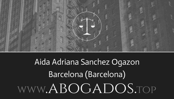 abogado Aida Adriana Sanchez Ogazon en Barcelona