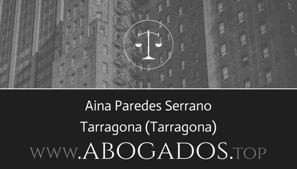 abogado Aina Paredes Serrano en Tarragona