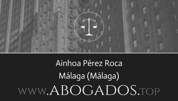 abogado Ainhoa Pérez Roca en Málaga