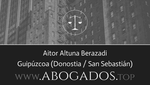 abogado Aitor Altuna Berazadi en Donostia / San Sebastián