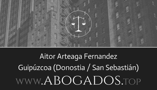 abogado Aitor Arteaga Fernandez en Donostia / San Sebastián