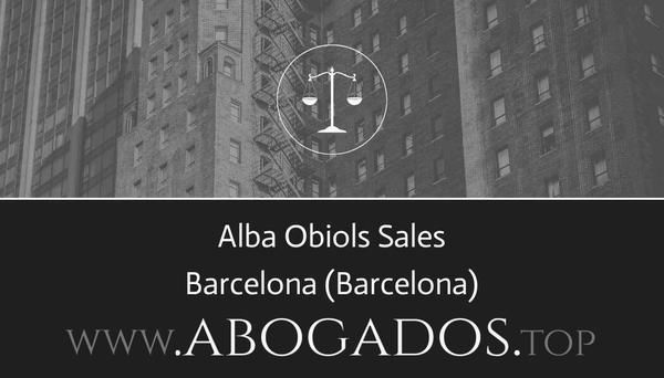 abogado Alba Obiols Sales en Barcelona