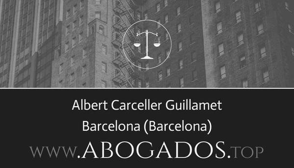 abogado Albert Carceller Guillamet en Barcelona