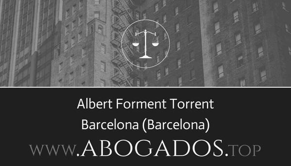 abogado Albert Forment Torrent en Barcelona