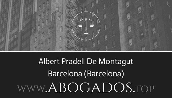 abogado Albert Pradell De Montagut en Barcelona