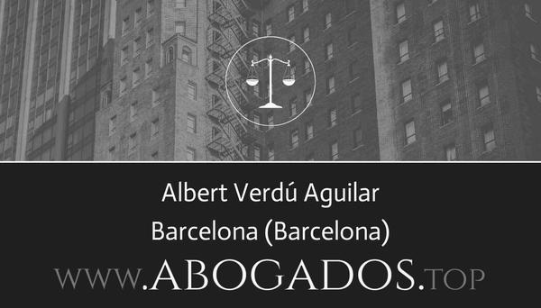 abogado Albert Verdú Aguilar en Barcelona