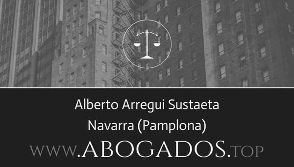 abogado Alberto Arregui Sustaeta en Pamplona