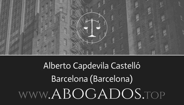 abogado Alberto Capdevila Castelló en Barcelona