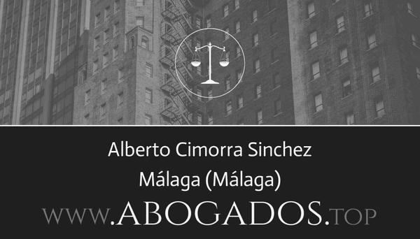 abogado Alberto Cimorra Sinchez en Málaga