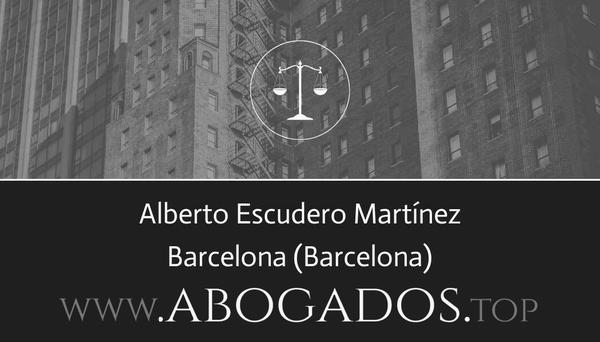 abogado Alberto Escudero Martínez en Barcelona