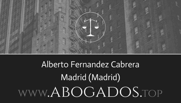 abogado Alberto Fernandez Cabrera en Madrid