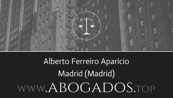 abogado Alberto Ferreiro Aparicio en Madrid