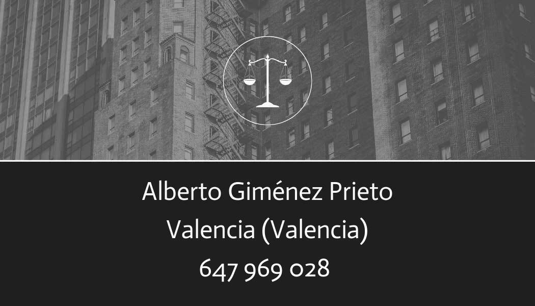 abogado Alberto Giménez Prieto en Valencia