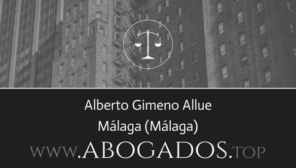 abogado Alberto Gimeno Allue en Málaga