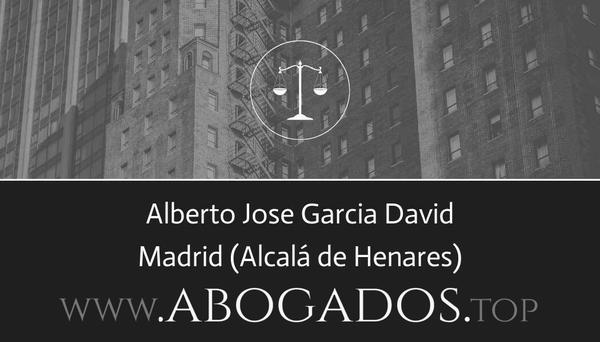 abogado Alberto Jose Garcia David en Alcalá de Henares