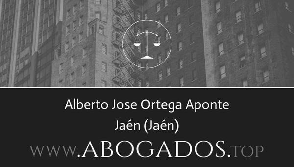 abogado Alberto Jose Ortega Aponte en Jaén