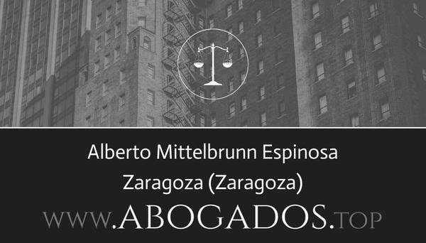 abogado Alberto Mittelbrunn Espinosa en Zaragoza