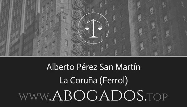 abogado Alberto Pérez San Martín en Ferrol