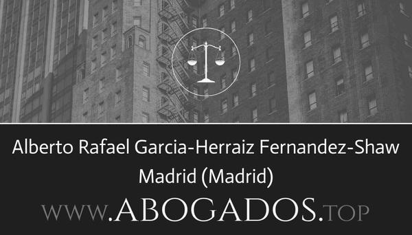 abogado Alberto Rafael Garcia-Herraiz Fernandez-Shaw en Madrid