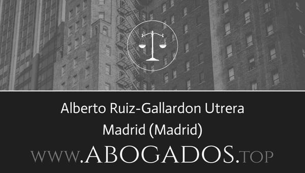 abogado Alberto Ruiz-Gallardon Utrera en Madrid