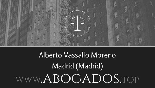 abogado Alberto Vassallo Moreno en Madrid