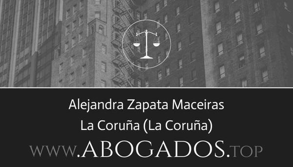 abogado Alejandra Zapata Maceiras en La Coruña