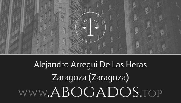 abogado Alejandro Arregui De Las Heras en Zaragoza