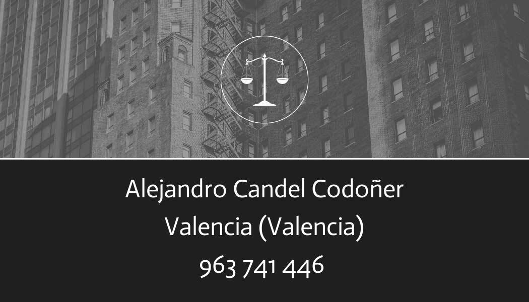 abogado Alejandro Candel Codoñer en Valencia