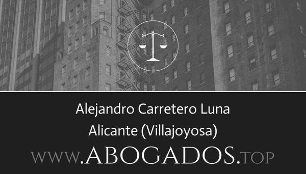 abogado Alejandro Carretero Luna en Villajoyosa