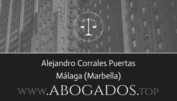 abogado Alejandro Corrales Puertas en Marbella