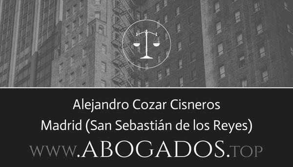 abogado Alejandro Cozar Cisneros en San Sebastián de los Reyes