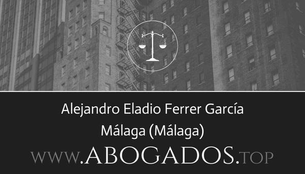 abogado Alejandro Eladio Ferrer García en Málaga