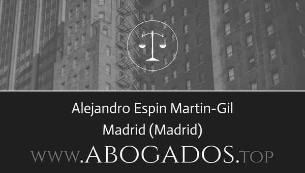 abogado Alejandro Espin Martin-Gil en Madrid