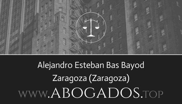 abogado Alejandro Esteban Bas Bayod en Zaragoza