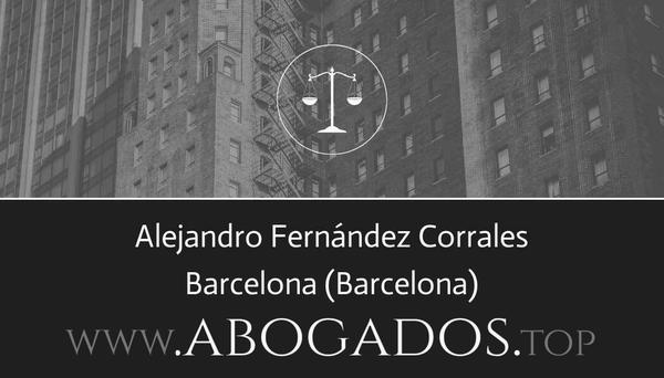 abogado Alejandro Fernández Corrales en Barcelona